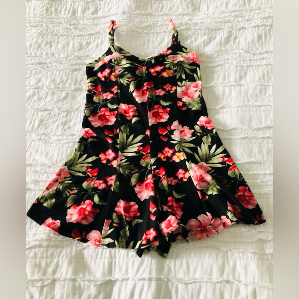 Forever 21 Tropical Cami Romper